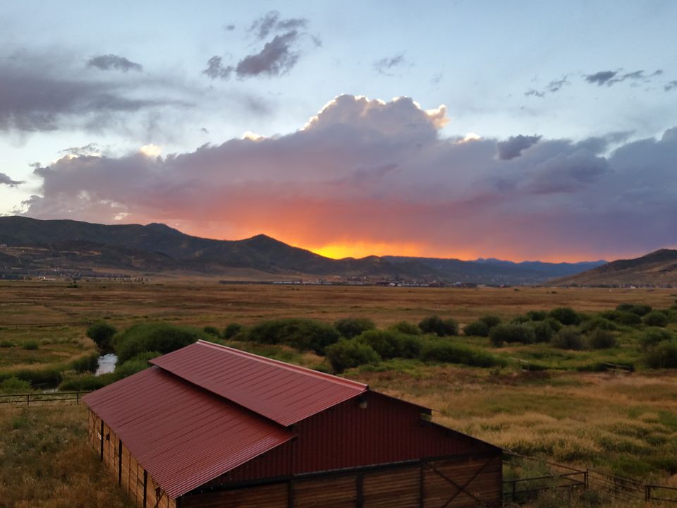The view west from our deck