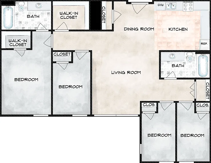 Waterfall Floorplan Diagram