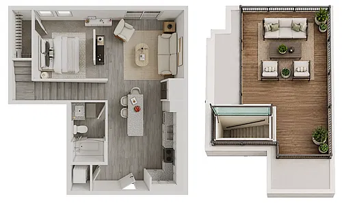Floor plan S3 + Rooftop Terrace