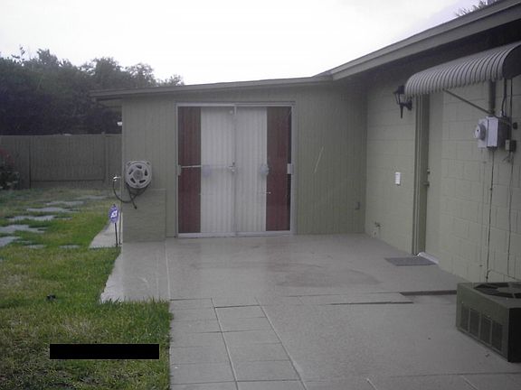 Back patio.