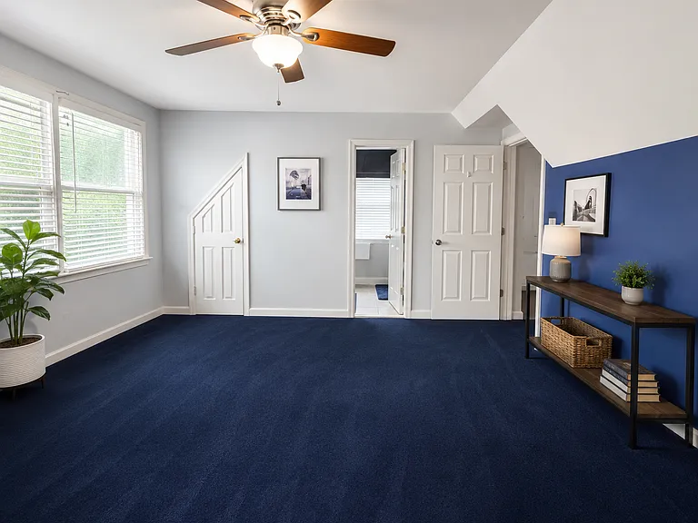 Upper level second bedroom and ensuite bathroom