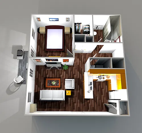 Floor plan 1X1