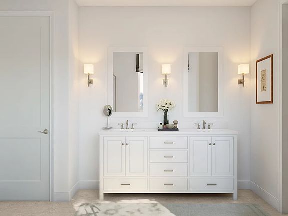 Primary bath with dual sinks