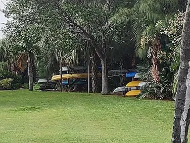 Gardens and storage for canoes