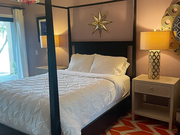 Guest bedroom #1 with Queen Bed and attached bathroom
