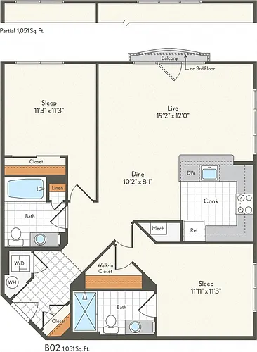 Floor plan B02