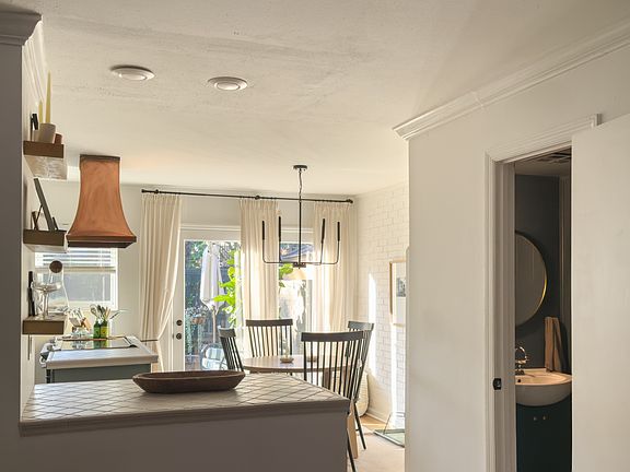 Half bath located downstairs.