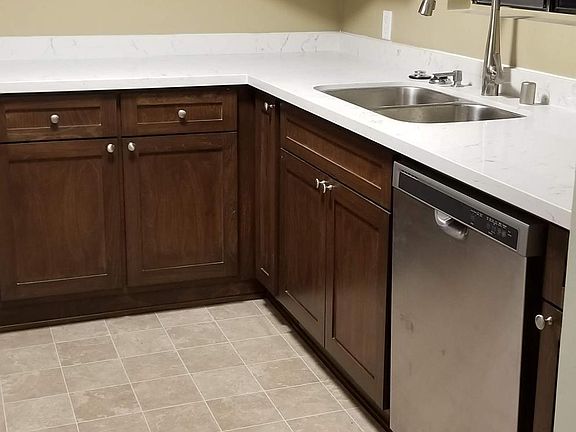 Newly remodeled kitchen with new granite countertops