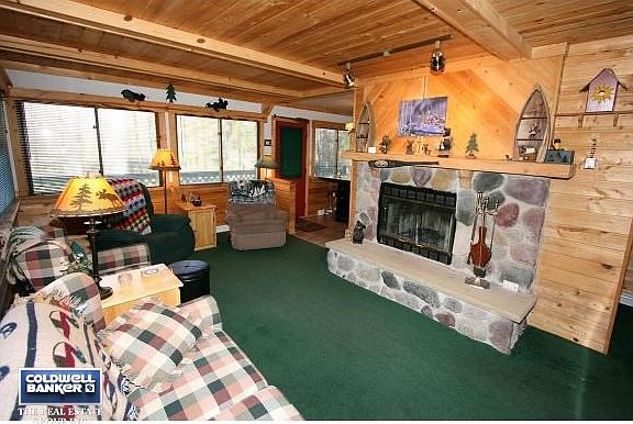 Wood burning fireplace