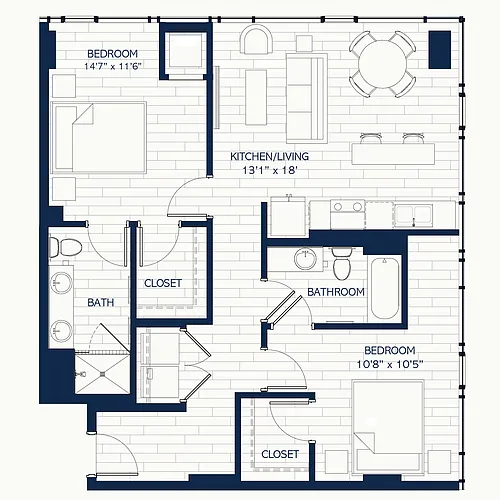 Floor plan 2CH3