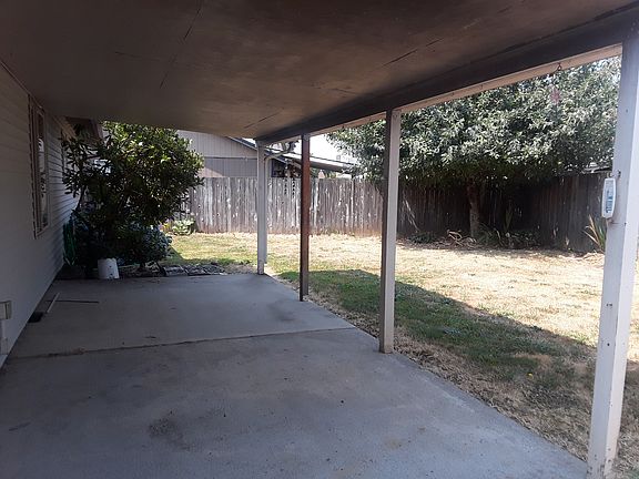 Covered backyard patio