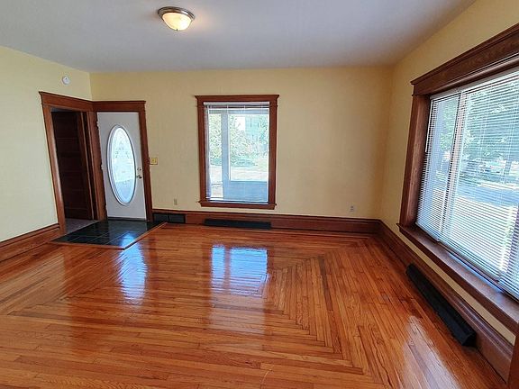 front door and living room