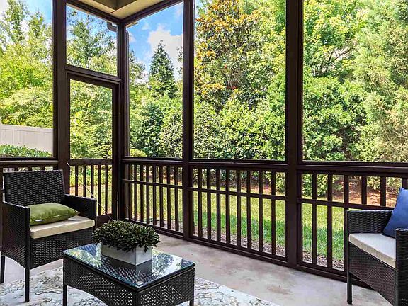 Rear Screened porch with private yard