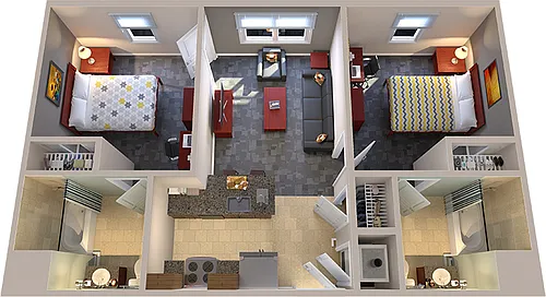 Floor plan 2 Bedroom