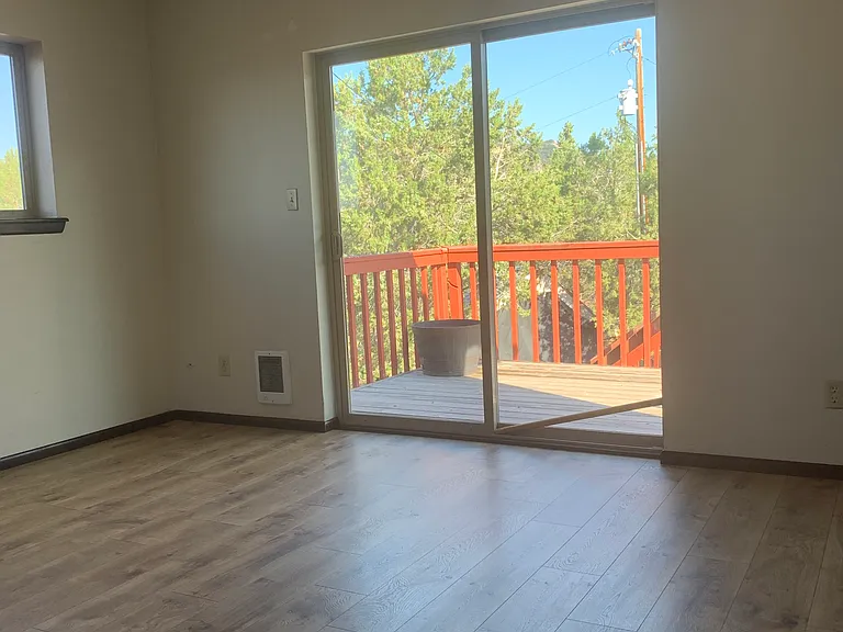 Bedroom and deck