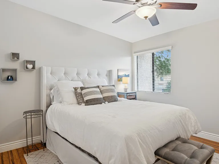 Second bedroom- Queen bed, full closet and plenty of drawer space!