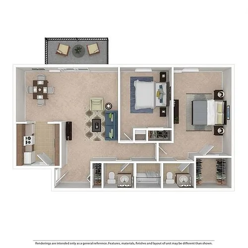 Floor plan 2 Bed Parkgate - with W/D