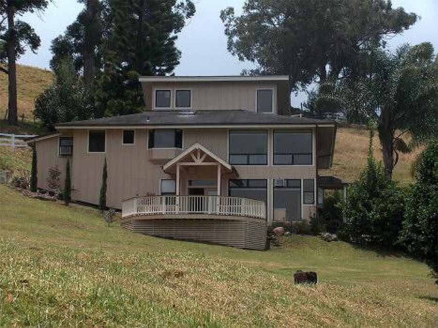 Side view from yard
