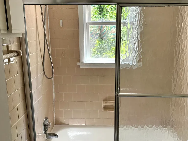 Full bath on the first floor