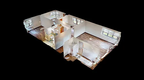 Floor plan Three Bedroom Two Bath