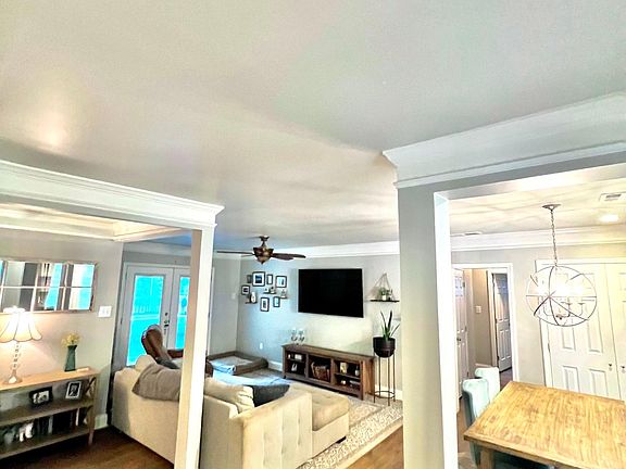 Open floor plan with living/dining combination.