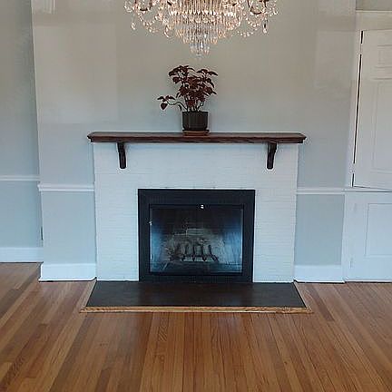 Dining room fireplace