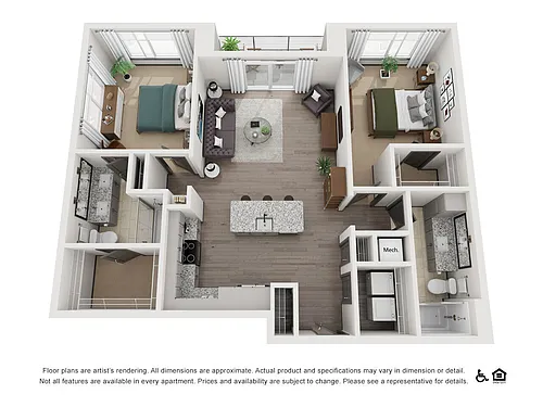 Floor plan 2BR