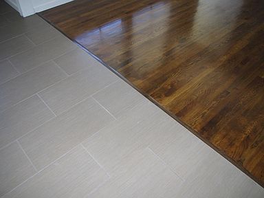New 12"x24" tile and Wood Floors