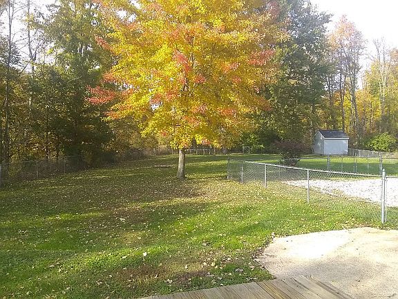 Fenced in back yard 
