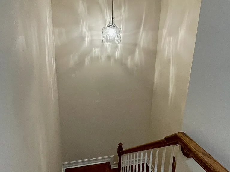Updated electrical fixtures and stairs