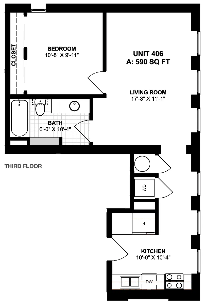 Floor plan 406