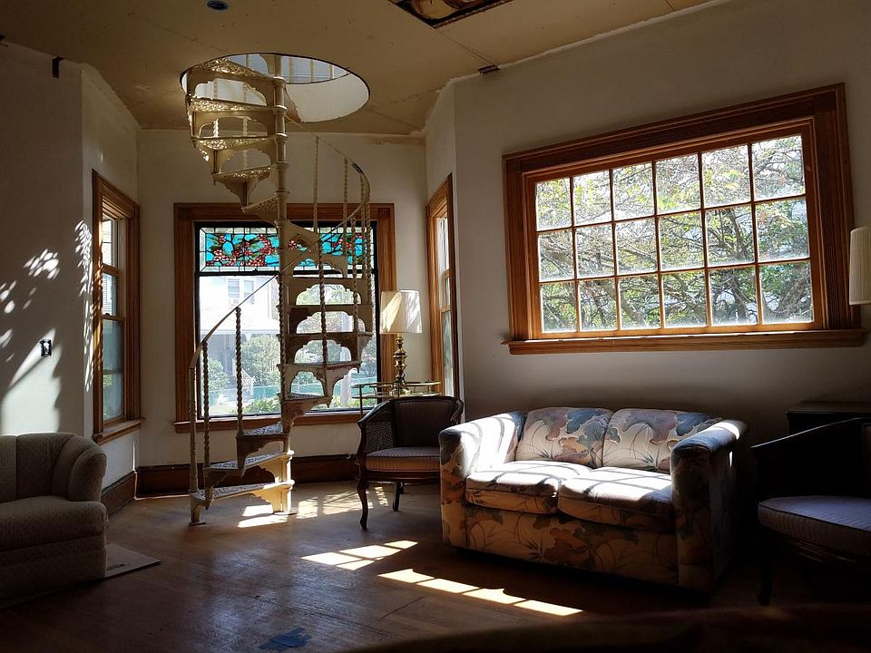 Living Room to Library & Master Bedroom