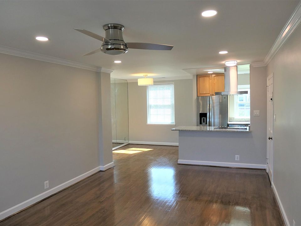 Kitchen view from back of living room