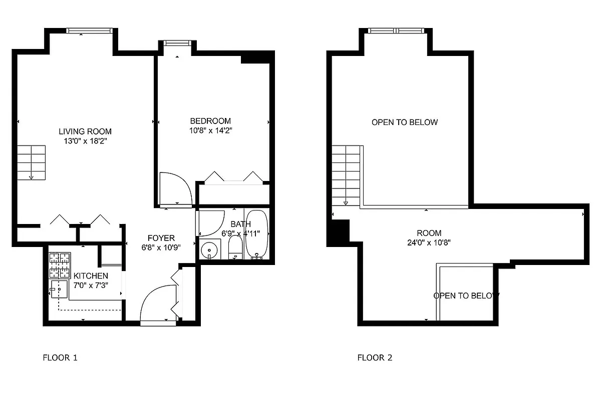 Detailed floor plan showcasing the spacious and well-designed layout of the home. - 404-414 Fulton St.