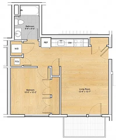 Floor plan 1 Bedroom