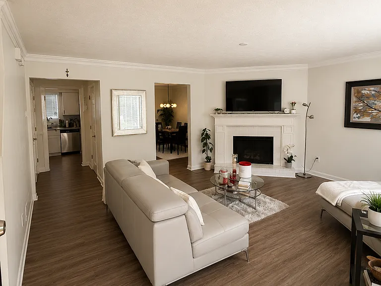 Living Room-view from front door entrance