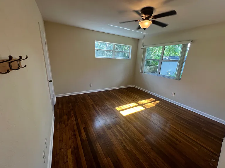 Master Bedroom adjoins private bathroom