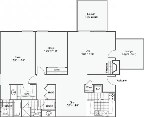 Balmoral | 1089 Square Foot Two Bedroom Balmoral | 1089 Square Foot Two Bedroom