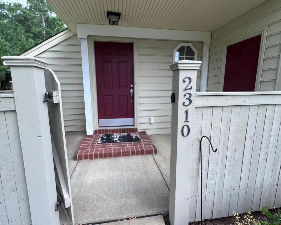 Private gated patio to enjoy weather.