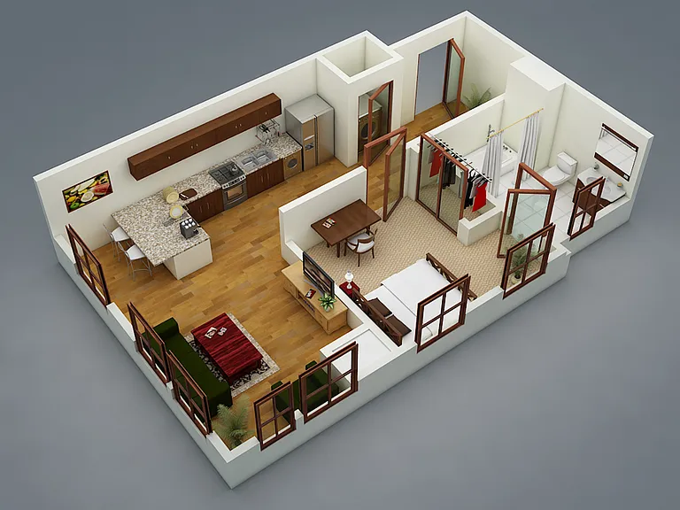Metro Park East - MOD 2 - 1 Beds - 1 Baths - 544 Sq. ft.