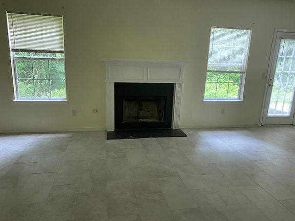 Living room with fire place