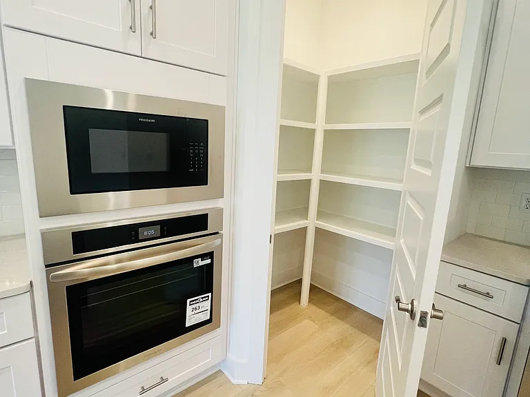 Built-in pantry for extra storage