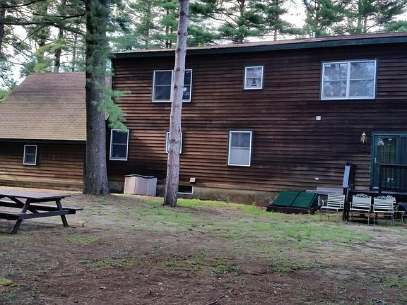 Back yard with family room deck