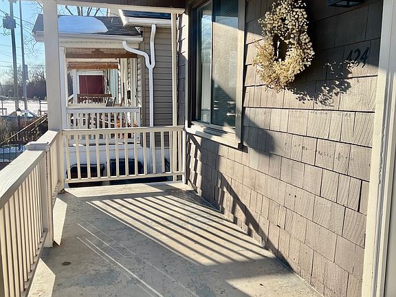 Front porch for a couple rocking chairs.