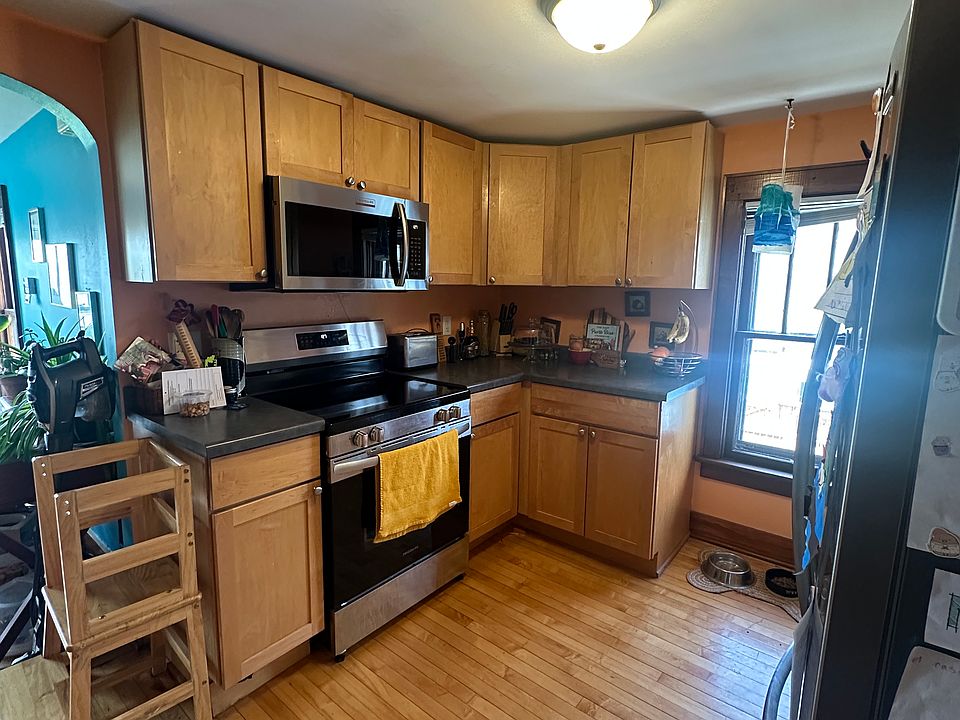 Kitchen from entryway of 2nd floor.