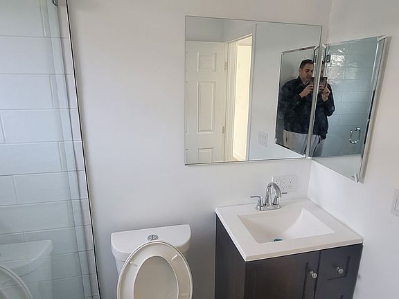 vanity, mirror and medicine cabinet