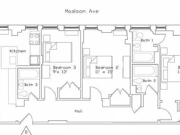 2nd image of 1100 Madison Ave APT 2D