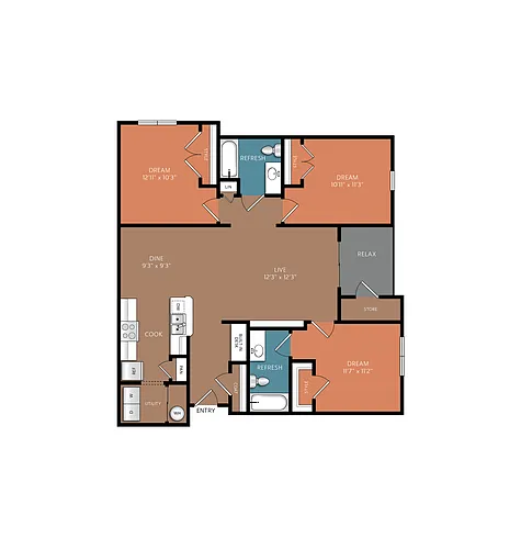 Floor plan C1