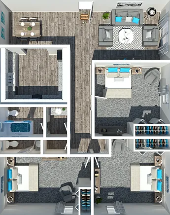 3 Bedroom 3 Bedroom