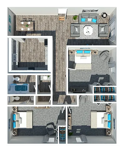 Floor plan 3 Bedroom